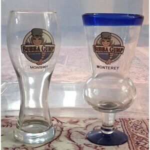 Bubba Gump Shrimp Co. Monterey Hurricane Glass And Pilsner Beer Glass Set